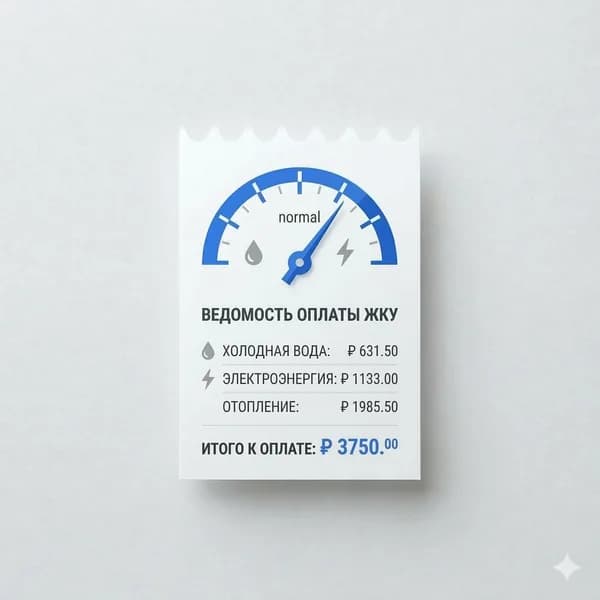 Превью документа: Акт учёта счётчиков и ЖКУ